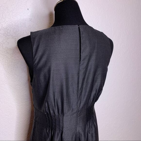 J Crew charcoal gray wool silk blend sleeveless sheath dress size 6 - Picture 6 of 13